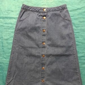 Velvet Heart Small Denim A-line Skirt Juniors